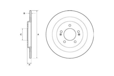 Delphi тормозные диски тормозные 2szt hyundai i40 i40 cw 1. фото №1