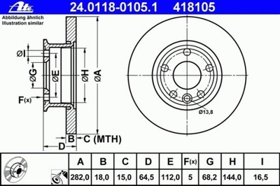 DISCO HAMULC. VW T4 90-96 RUEDAS 15  