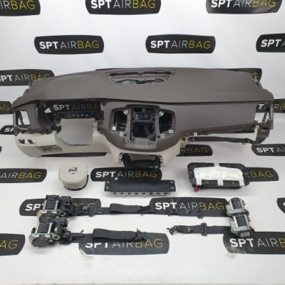 Volvo xc90 ii панель приладів коричнева org консоль подушки безпеки ремені подушка безпеки фото №1