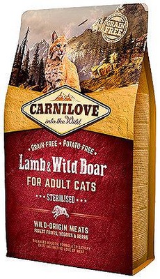Carnilove Cat Sterilised Lamb&Wild Boar 6kg