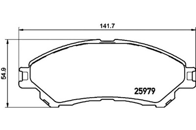 MINTEX КОЛОДКИ ГАЛЬМІВНІ 5581061M50 5581061M00 0 8D