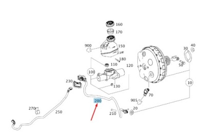 Mb e w212 brake booster перегородка point вакуумный line lhd a2124304929 фото №1