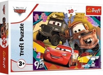 TREFL PUZZLE AUTA CARS ZYGZAK MCQUEEN 30 ELEMENTÓW