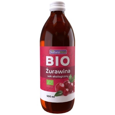 Sok z Żurawiny 500 ml Bio - NaturAvena