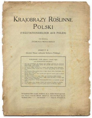 Stecki K. Roślinność Tatr Drzewa i krzewy regli