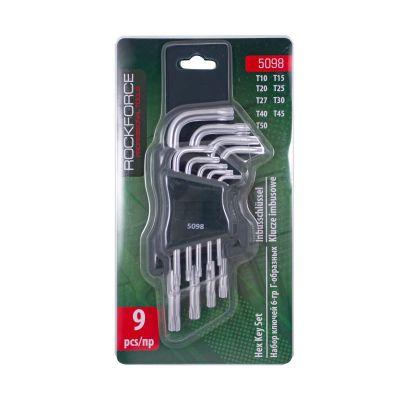 KLUCZE TORX T10-T50 9SZT zestaw kluczy typ L