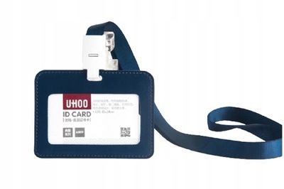 Etui Holder na kartę Smycz UHOO 6809 Navy Blue