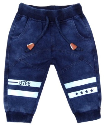 nowe spodenki dresowe joggery TYMON 5/6 jak jeans