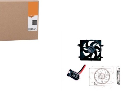 Вентилятор радиатора ford ka 96-08 nrf фото №1