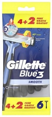 Gillette maszynki jednorazowe 6szt Blue 3