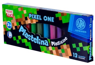 Plastelina Pixel One, 12 kolorów