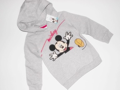 DISNEY *BLUZA BAWEŁNA *KAPTUR **18-24M ^92