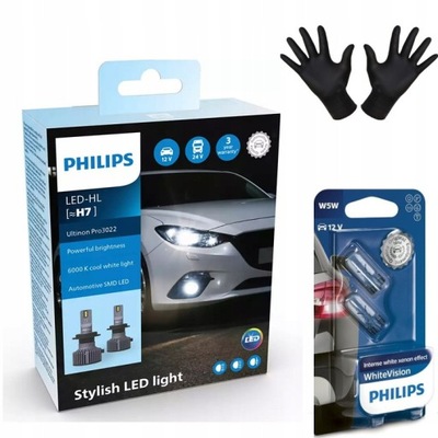 ЛАМПОЧКИ LED (СВЕТОДИОД ) H7 PHILIPS ULTINON PRO3022 12V/24V