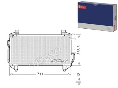 CONDENSADOR DE ACONDICIONADOR CON OSUSZACZEM MITSUBISHI DENSO  