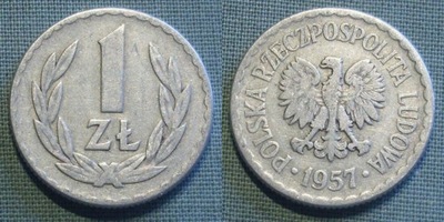 1 zł złoty 1957 niezła