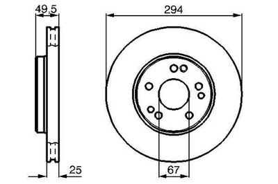 BOSCH 0 986 478 428 DISKU STABDŽIŲ 