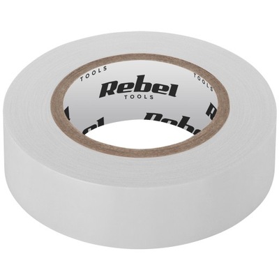 Rebel Taśma izolacyjna (0,13 mm x 19 mm x 10 yd) biała NAR0430