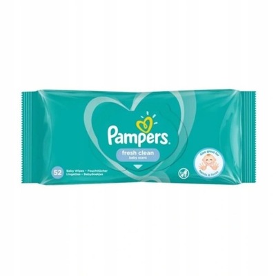 Pampers Chusteczki 52szt. FRESH CLEAN Nawilżone