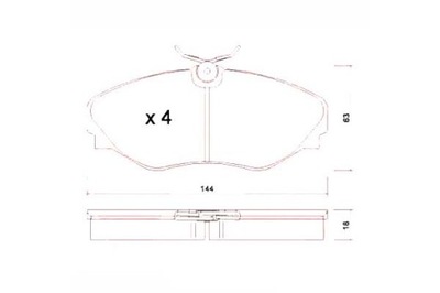 КОЛОДКИ ГАЛЬМІВНІ ZIMMERMANN 4106000QAE 7701050914