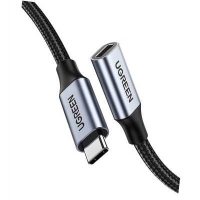 Kabel Ugreen USB-C - USB-C PD QC 100W 5A 10Gbps 1m szary