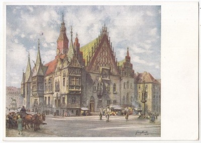 WROCŁAW BRESLAU RYNEK RATUSZ