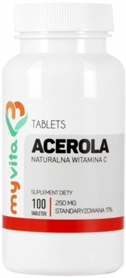 MyVita Acerola naturalna witamina C 100 tabletek