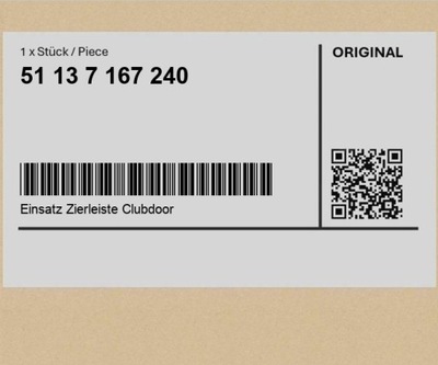 Wkł. накладки декоративной clubdoor mini clubman r55 r55 lci фото №1