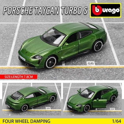 BBURAGO PORSCHE TAYCAN TURBO S KOLEKCJA MODELI COCHES REGALO  