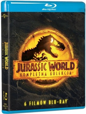 JURASSIC WORLD 1-6 KOMPLETNA KOLEKCJA 6 FILMÓW blu-ray