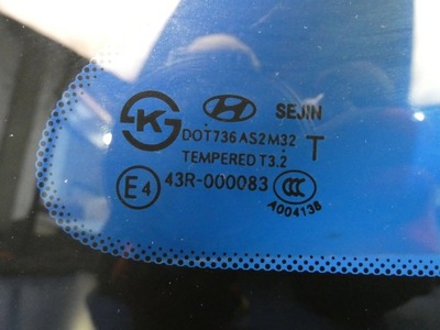 Hyundai i40 kombi стекло кузовная правый задняя задняя фото №1