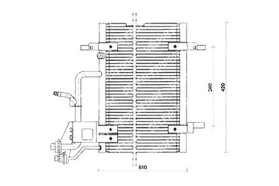 КОНДЕНСАТОР КОНДИЦИОНЕРА AUDI A4 VW PASSAT 1.6-2.8 1