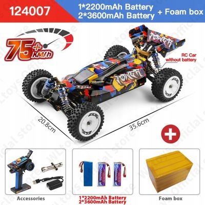 WLtoys 124007 75KM/H 4WD RC Car Professional