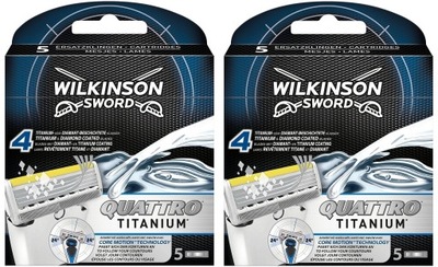 10x Wkłady Nożyki WILKINSON Quattro TITANIUM Core