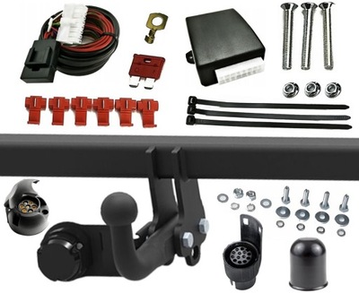 KIT JUEGO BARRA DE REMOLQUE GANCHO DE REMOLQUE PARA VW GOLF 5 AÑO 2006 MINIVAN PLUS MODUL+WIAZKA  