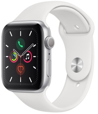 Apple Watch 5 S5 A2093 44MM GPS Silver Srebrny