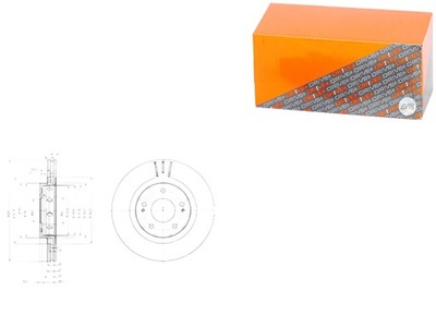 DISCS BRAKE 2SZT. FRONT MITSUBISHI OUTLAN DER III VAN 2.4H 18-  