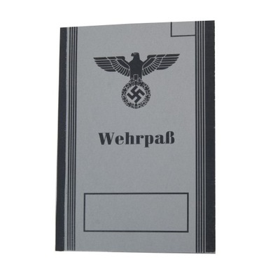 Wehrpass, książeczka wojskowa Wehrmacht - replika