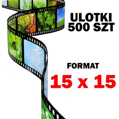 ULOTKI FORMAT 15x15 CM DRUK ULOTEK PREMIUM PAKIET 500 SZTUK