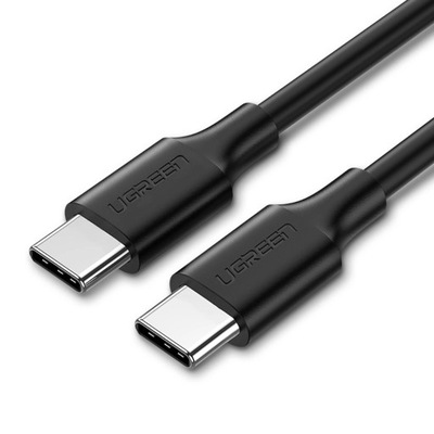 KABEL UGREEN US286 USB-C - USB-C PD QC 3A 480MB/S 1M - CZARNY
