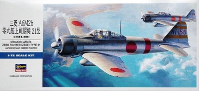 Hasegawa D21-00451 Mitsubishi A6M2 1/72