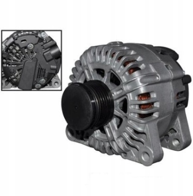 Генератор 14v 150a peugeot 1007 206 206+ 207 3008 фото №1