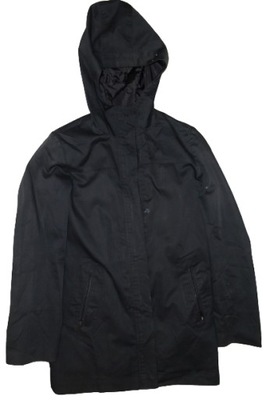 H&M czarny lekki płaszczyk parka r.38