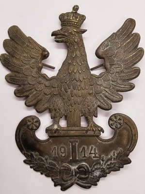 Orzeł 2 Pułku Ułanów Legionowych, 1914. Oryginał.