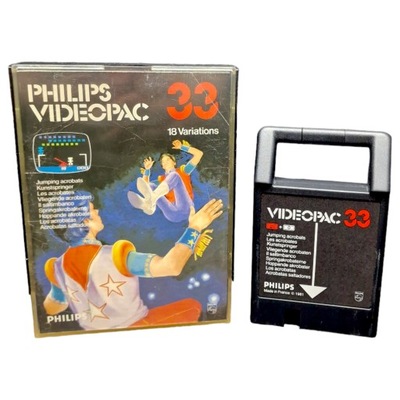 Philips Videpac 33 Junping Acrobats kartridż retro gry