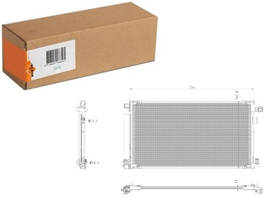 CONDENSADOR DE ACONDICIONADOR LEXUS UX TOYOTA C-HR COROLLA PRIUS PRIUS PHV  