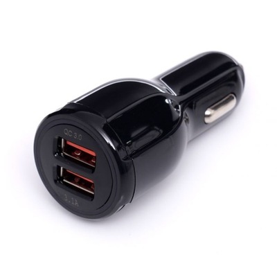 SAMOCHODOWA ŁADOWARKA 2 PORTY USB QUICK CHARGE KD1235