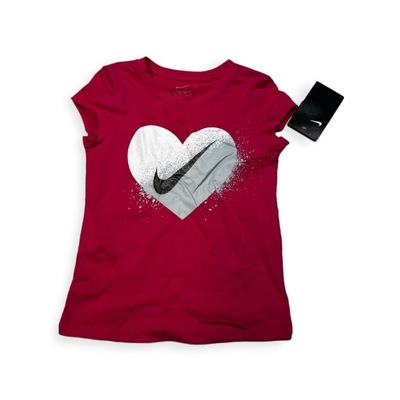Koszulka T-shirt dla dziewczynki na krótki rękaw Nike 5/6 lat