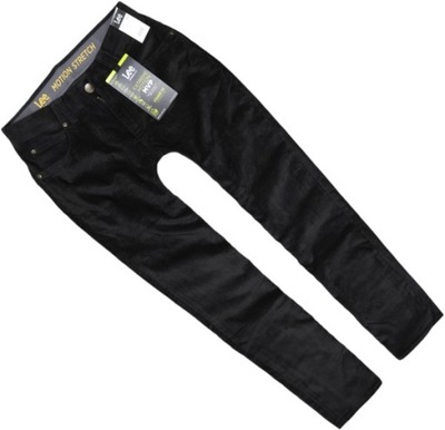 LEE STRAIGHT FIT spodnie proste sztruksy W30 L34