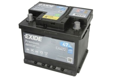 АККУМУЛЯТОР EXIDE 12V 47AH/450A PREMIUM P+