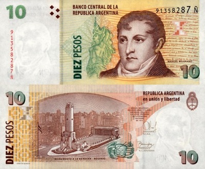 # ARGENTYNA - 10 PESOS - 2003 - P-354b - UNC